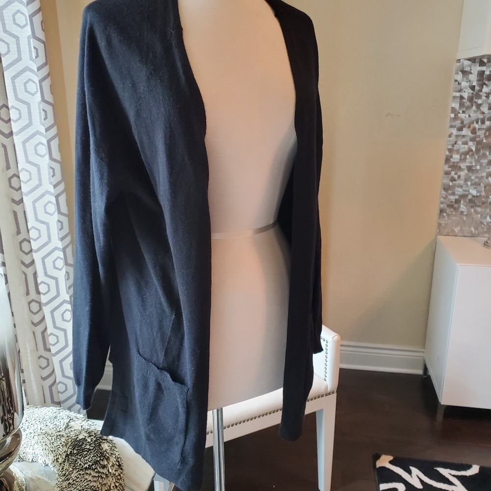 Black cardigan